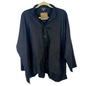 Eskandar BNWT Cashmere Wool Button Oversized Double Stand Jacket Shirt